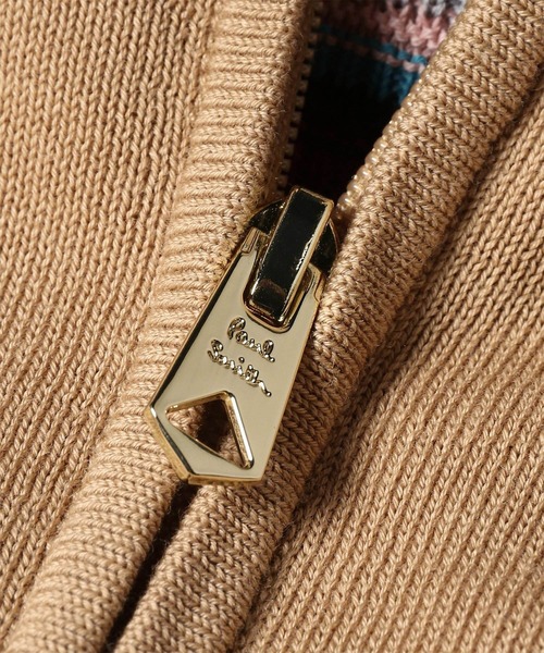 Paul Smith(ポールスミス)の「シグネチャーストライプディテール フロントジップニット / 163408 962Z(ニット/セーター・メンズ・ネイビー/ライトベージュ・X-LARGE/LARGE/MEDIUM)」の7枚目の写真