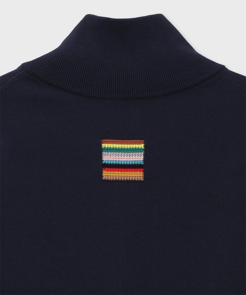 Paul Smith(ポールスミス)の「シグネチャーストライプディテール フロントジップニット / 163408 962Z(ニット/セーター・メンズ・ネイビー/ライトベージュ・X-LARGE/LARGE/MEDIUM)」の11枚目の写真