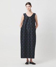 ＜LOEFF＞ピンポンツリースポンジ ジャガード ワンピース