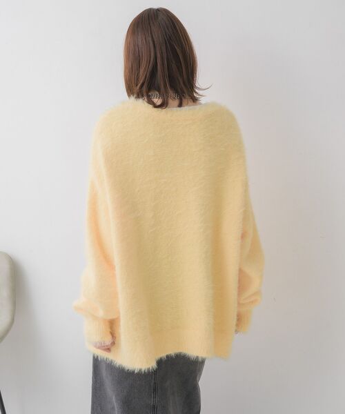 RETRO GIRL（レトロガール）の「タイ付きシャギーカーデ（カーディガン/ボレロ・レディース・ナチュラル/ブルー/イエロー/ライトグレー・FREE）」の14枚目の写真