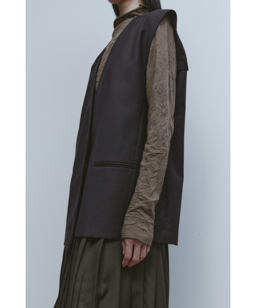 YOUTH(ユース)の「Oversized Tailored Vest - Brown(ベスト・レディース・その他・ONE SIZE)」の2枚目の写真