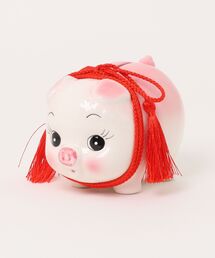 カヤ（カヤ）の「【カヤ】瀬戸焼 豚ちゃん貯金箱 中（インテリア雑貨）」