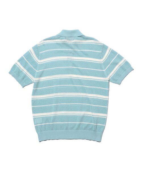 BEAMS PLUS(ビームスプラス)の「Mesh Polo Stripe(ポロシャツ・メンズ・ブラウン/ネイビー・X-LARGE/LARGE/MEDIUM/SMALL)」の19枚目の写真