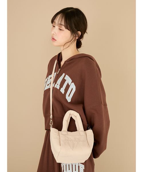 gelato pique（ジェラートピケ）の「ロゴショルダーバッグ（ショルダーバッグ・レディース・ピンク/ベージュ/ブルー・F）」の16枚目の写真