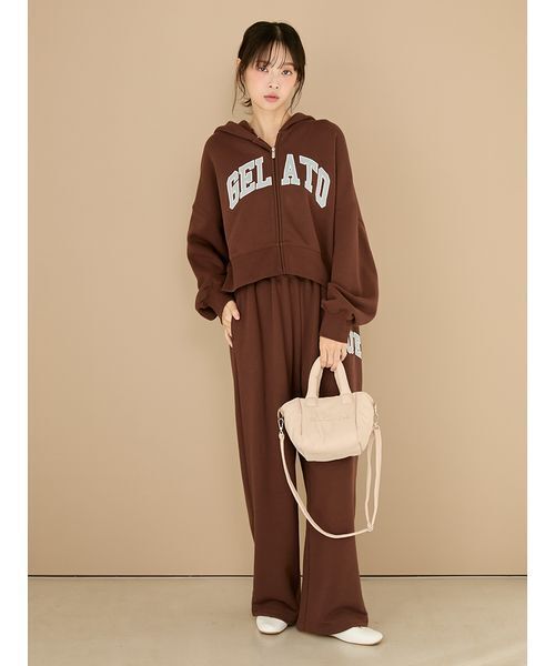 gelato pique（ジェラートピケ）の「ロゴショルダーバッグ（ショルダーバッグ・レディース・ピンク/ベージュ/ブルー・F）」の17枚目の写真