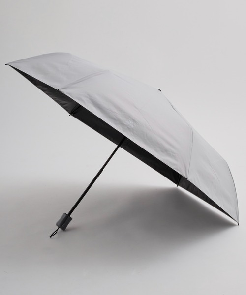 MIZUNO(ミズノ )の「【WEB限定】遮光100% 高遮熱 晴雨兼用 折りたたみ日傘 ヒートブロック(折りたたみ傘・レディース・ホワイト/ライトグレー/グレー・FREE)」の3枚目の写真