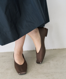 LE TALON | 《追加2》スクエアトゥキャップセミシアーフラット(その他シューズ)