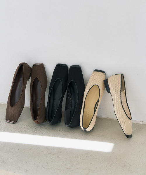 LE TALON（ルタロン）の「《追加2》スクエアトゥキャップセミシアーフラット（その他シューズ・レディース・ブラウン/ブラック×ブラック/ベージュ・22cm/22.5cm/23cm/23.5cm/24cm/24.5cm/25cm）」の7枚目の写真