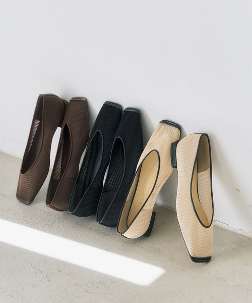 LE TALON（ルタロン）の「《追加2》スクエアトゥキャップセミシアーフラット（その他シューズ・レディース・ブラウン/ブラック×ブラック/ベージュ・22cm/22.5cm/23cm/23.5cm/24cm/24.5cm/25cm）」の8枚目の写真