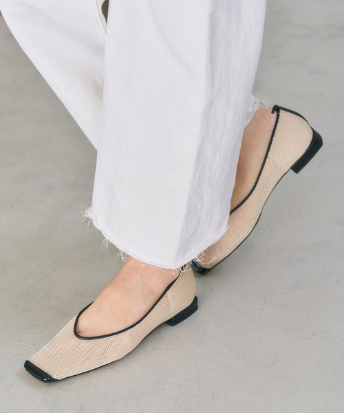 LE TALON（ルタロン）の「《追加2》スクエアトゥキャップセミシアーフラット（その他シューズ・レディース・ブラウン/ブラック×ブラック/ベージュ・22cm/22.5cm/23cm/23.5cm/24cm/24.5cm/25cm）」の22枚目の写真