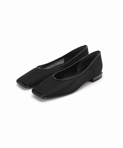 LE TALON（ルタロン）の「《追加2》スクエアトゥキャップセミシアーフラット（その他シューズ・レディース・ブラウン/ブラック×ブラック/ベージュ・22cm/22.5cm/23cm/23.5cm/24cm/24.5cm/25cm）」の4枚目の写真