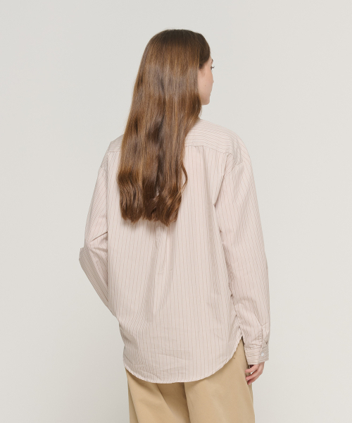 CARGOBROS FOR WOMAN(カーゴブロスフォーウィメン)の「ソフトストライプシャツ(ベージュ)(シャツ/ブラウス・レディース・その他・FREE)」の3枚目の写真