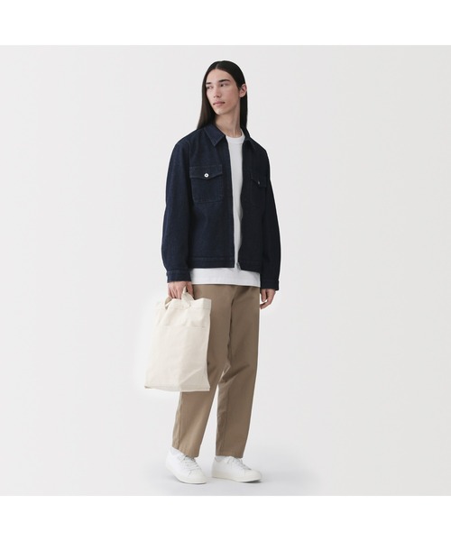 無印良品（ムジルシリョウヒン）の「帆布　ショルダー　トートバッグ（トートバッグ・レディース・ブラック/キャメル/キナリ・FREE）」の6枚目の写真