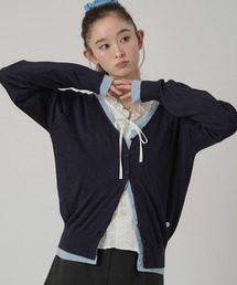 プロポーション　Vネックビジューカーディガン Vネックビジューカーディガン≪手洗い可能≫ | Viaggio Blu (Women