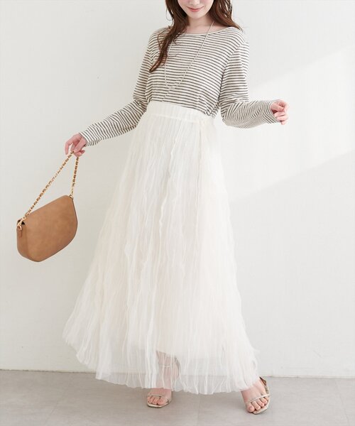 natural couture(ナチュラルクチュール)の「起毛フラッフィー2WAYプルオーバー(Tシャツ/カットソー・レディース・ピンク/イエロー/チャコールグレー/その他1/アイボリー・FREE)」の10枚目の写真