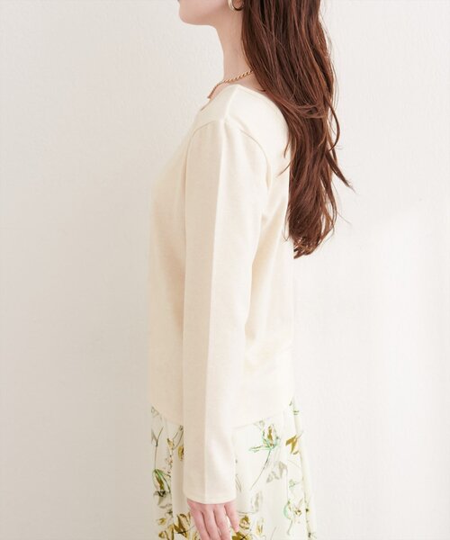 natural couture(ナチュラルクチュール)の「起毛フラッフィー2WAYプルオーバー(Tシャツ/カットソー・レディース・ピンク/イエロー/チャコールグレー/その他1/アイボリー・FREE)」の19枚目の写真