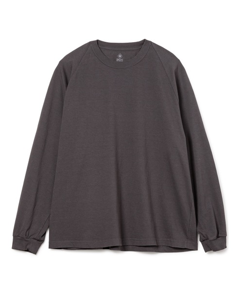 DAILY STANDARD by SANDINISTA（デイリースタンダードバイサンディニスタ）の「Cadet American Cotton Easy Fit Raglan L-S Tee / アメリカコットン使用イージーフィットラグラン長袖Tシャツ（Tシャツ/カットソー・メンズ・チャコール/ホワイト/ブラウン/ブラック・SMALL/MEDIUM/LARGE）」の3枚目の写真