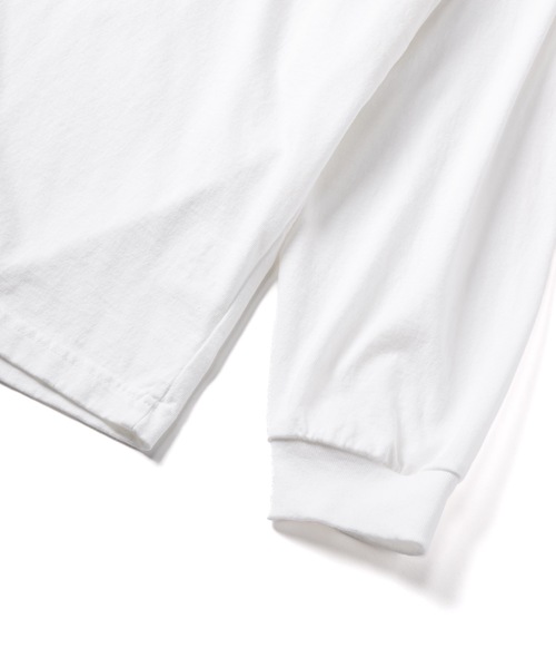 DAILY STANDARD by SANDINISTA（デイリースタンダードバイサンディニスタ）の「Cadet American Cotton Easy Fit Raglan L-S Tee / アメリカコットン使用イージーフィットラグラン長袖Tシャツ（Tシャツ/カットソー・メンズ・チャコール/ホワイト/ブラウン/ブラック・SMALL/MEDIUM/LARGE）」の6枚目の写真