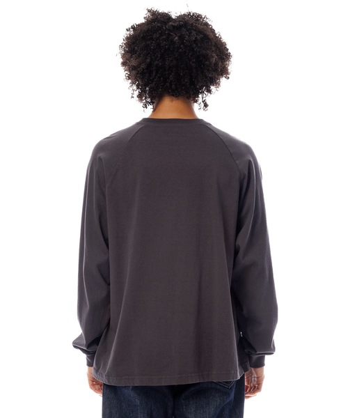DAILY STANDARD by SANDINISTA（デイリースタンダードバイサンディニスタ）の「Cadet American Cotton Easy Fit Raglan L-S Tee / アメリカコットン使用イージーフィットラグラン長袖Tシャツ（Tシャツ/カットソー・メンズ・チャコール/ホワイト/ブラウン/ブラック・SMALL/MEDIUM/LARGE）」の18枚目の写真