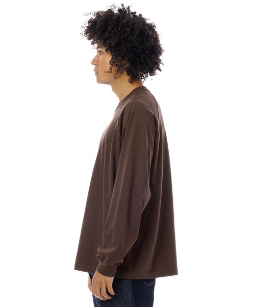 DAILY STANDARD by SANDINISTA（デイリースタンダードバイサンディニスタ）の「Cadet American Cotton Easy Fit Raglan L-S Tee / アメリカコットン使用イージーフィットラグラン長袖Tシャツ（Tシャツ/カットソー・メンズ・チャコール/ホワイト/ブラウン/ブラック・SMALL/MEDIUM/LARGE）」の21枚目の写真