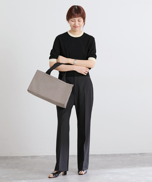 IENA(イエナ)の「《アンサンブル対応/新色あり/追加2》PARIGI プルオーバー(ニット/セーター・レディース・ネイビー/レッド/ライトグレー/ブラック・FREE)」の5枚目の写真