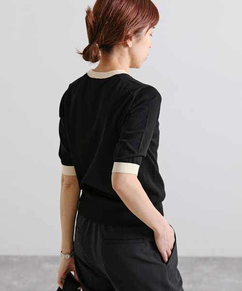 IENA(イエナ)の「《アンサンブル対応/新色あり/追加2》PARIGI プルオーバー(ニット/セーター・レディース・ネイビー/レッド/ライトグレー/ブラック・FREE)」の11枚目の写真