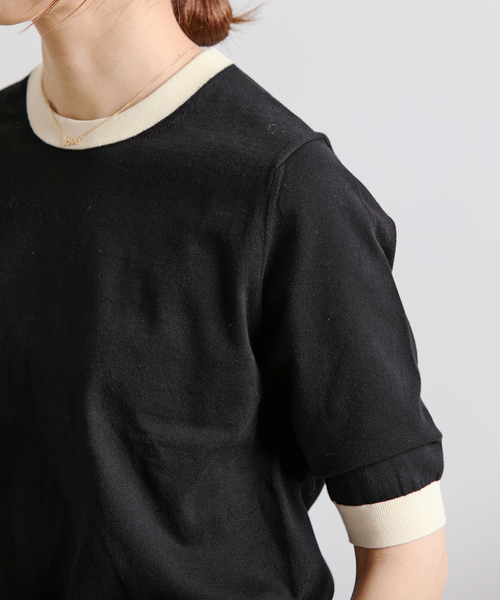 IENA(イエナ)の「《アンサンブル対応/新色あり/追加2》PARIGI プルオーバー(ニット/セーター・レディース・ネイビー/レッド/ライトグレー/ブラック・FREE)」の13枚目の写真