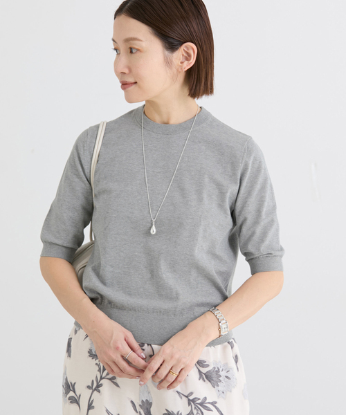 IENA(イエナ)の「《アンサンブル対応/新色あり/追加2》PARIGI プルオーバー(ニット/セーター・レディース・ネイビー/レッド/ライトグレー/ブラック・FREE)」の17枚目の写真