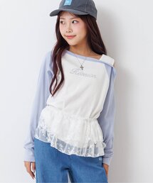 algy | レイヤード風リブロンT(Tシャツ/カットソー)