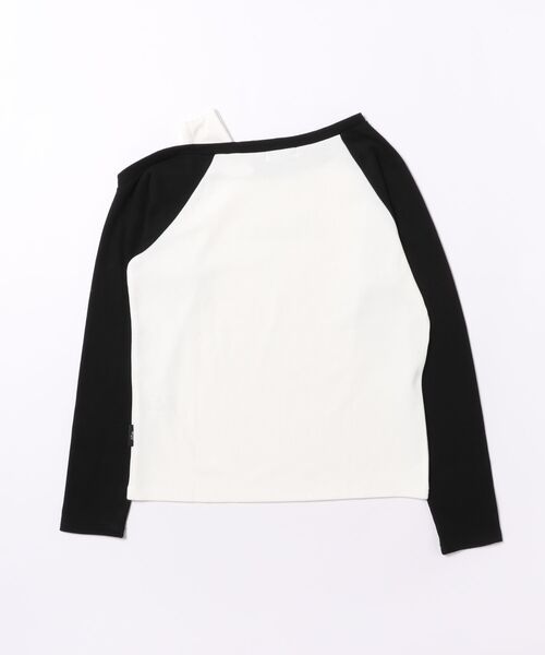 algy（アルジー）の「レイヤード風リブロンT（Tシャツ/カットソー・キッズ・ネイビー/サックスブルー/ブラック・160/150/140/130）」の4枚目の写真