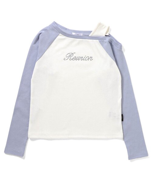 algy（アルジー）の「レイヤード風リブロンT（Tシャツ/カットソー・キッズ・ネイビー/サックスブルー/ブラック・160/150/140/130）」の9枚目の写真