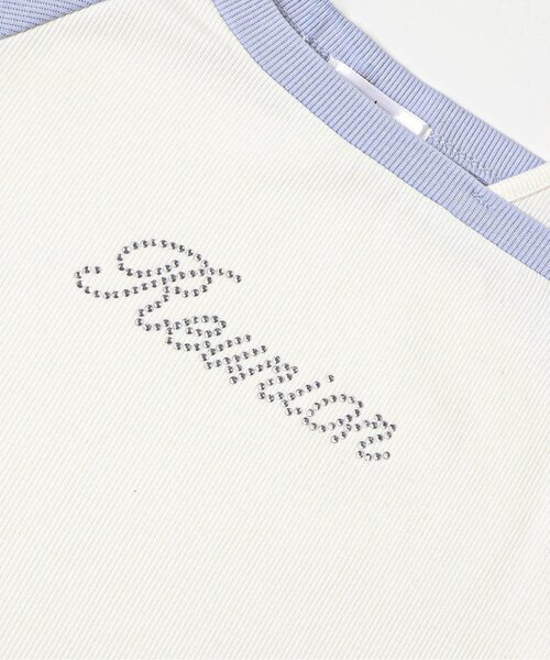 algy（アルジー）の「レイヤード風リブロンT（Tシャツ/カットソー・キッズ・ネイビー/サックスブルー/ブラック・160/150/140/130）」の12枚目の写真