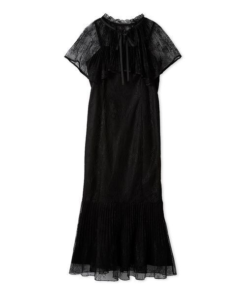 SNIDEL（スナイデル）の「レースケープセットマーメイドドレス（ドレス・レディース・ライトグレー/グリーン/ブラック・0/1）」の2枚目の写真