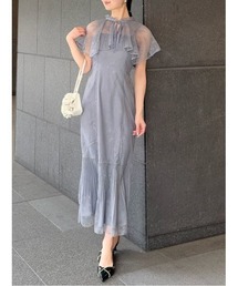 SNIDEL | レースケープセットマーメイドドレス(ドレス)