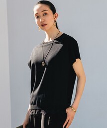 レーヨンポリエステルストレッチ プルオーバー ニット