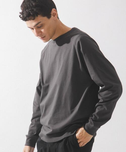 URBAN RESEARCH Sonny Label（アーバンリサーチサニーレーベル）の「ハイスペラグランロングスリーブTシャツ（Tシャツ/カットソー・メンズ・チャコールグレー/オフホワイト/ブラウン/ブラック・LARGE/MEDIUM/SMALL）」の4枚目の写真
