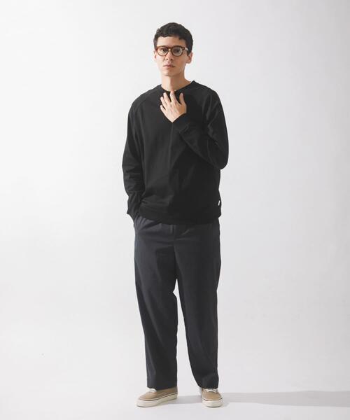 URBAN RESEARCH Sonny Label（アーバンリサーチサニーレーベル）の「ハイスペラグランロングスリーブTシャツ（Tシャツ/カットソー・メンズ・チャコールグレー/オフホワイト/ブラウン/ブラック・LARGE/MEDIUM/SMALL）」の22枚目の写真