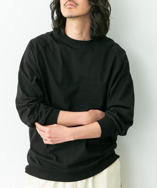 URBAN RESEARCH Sonny Label(アーバンリサーチサニーレーベル)の「ハイスペラグランロングスリーブTシャツ(Tシャツ/カットソー・メンズ・チャコールグレー/オフホワイト/ブラウン/ブラック・LARGE/MEDIUM/SMALL)」の12枚目の写真