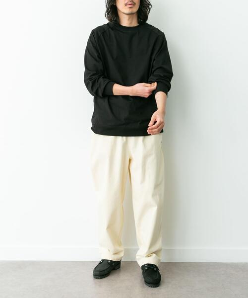 URBAN RESEARCH Sonny Label(アーバンリサーチサニーレーベル)の「ハイスペラグランロングスリーブTシャツ(Tシャツ/カットソー・メンズ・チャコールグレー/オフホワイト/ブラウン/ブラック・LARGE/MEDIUM/SMALL)」の13枚目の写真