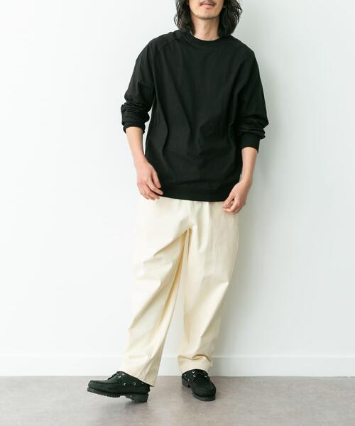 URBAN RESEARCH Sonny Label(アーバンリサーチサニーレーベル)の「ハイスペラグランロングスリーブTシャツ(Tシャツ/カットソー・メンズ・チャコールグレー/オフホワイト/ブラウン/ブラック・LARGE/MEDIUM/SMALL)」の15枚目の写真