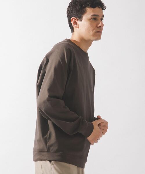 URBAN RESEARCH Sonny Label（アーバンリサーチサニーレーベル）の「ハイスペラグランロングスリーブTシャツ（Tシャツ/カットソー・メンズ・チャコールグレー/オフホワイト/ブラウン/ブラック・LARGE/MEDIUM/SMALL）」の5枚目の写真