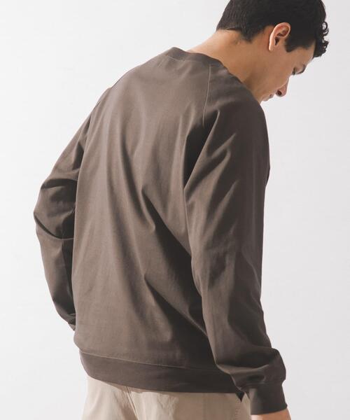 URBAN RESEARCH Sonny Label（アーバンリサーチサニーレーベル）の「ハイスペラグランロングスリーブTシャツ（Tシャツ/カットソー・メンズ・チャコールグレー/オフホワイト/ブラウン/ブラック・LARGE/MEDIUM/SMALL）」の6枚目の写真