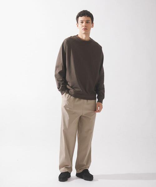 URBAN RESEARCH Sonny Label（アーバンリサーチサニーレーベル）の「ハイスペラグランロングスリーブTシャツ（Tシャツ/カットソー・メンズ・チャコールグレー/オフホワイト/ブラウン/ブラック・LARGE/MEDIUM/SMALL）」の7枚目の写真