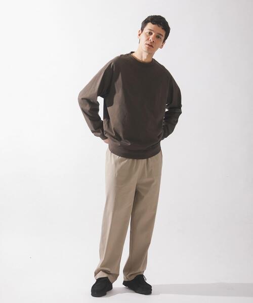 URBAN RESEARCH Sonny Label（アーバンリサーチサニーレーベル）の「ハイスペラグランロングスリーブTシャツ（Tシャツ/カットソー・メンズ・チャコールグレー/オフホワイト/ブラウン/ブラック・LARGE/MEDIUM/SMALL）」の8枚目の写真