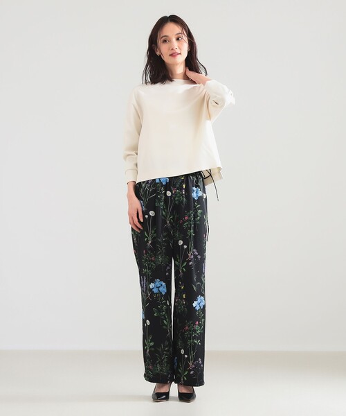 Demi-Luxe BEAMS（デミルクス ビームス）の「ポンチ ボートネック プルオーバー（Tシャツ/カットソー・レディース・カーキ/オフホワイト・ONE SIZE）」の8枚目の写真