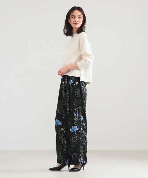 Demi-Luxe BEAMS（デミルクス ビームス）の「ポンチ ボートネック プルオーバー（Tシャツ/カットソー・レディース・カーキ/オフホワイト・ONE SIZE）」の9枚目の写真