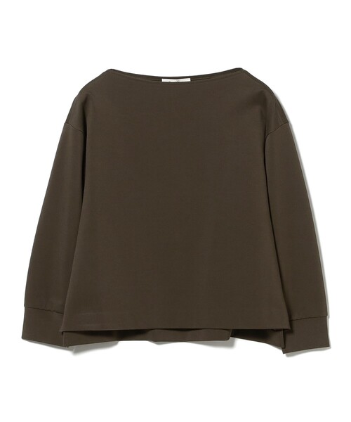 Demi-Luxe BEAMS（デミルクス ビームス）の「ポンチ ボートネック プルオーバー（Tシャツ/カットソー・レディース・カーキ/オフホワイト・ONE SIZE）」の16枚目の写真