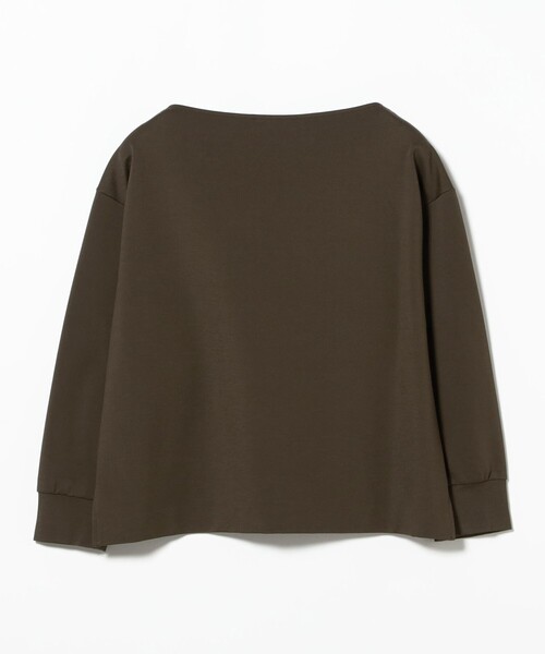 Demi-Luxe BEAMS（デミルクス ビームス）の「ポンチ ボートネック プルオーバー（Tシャツ/カットソー・レディース・カーキ/オフホワイト・ONE SIZE）」の17枚目の写真