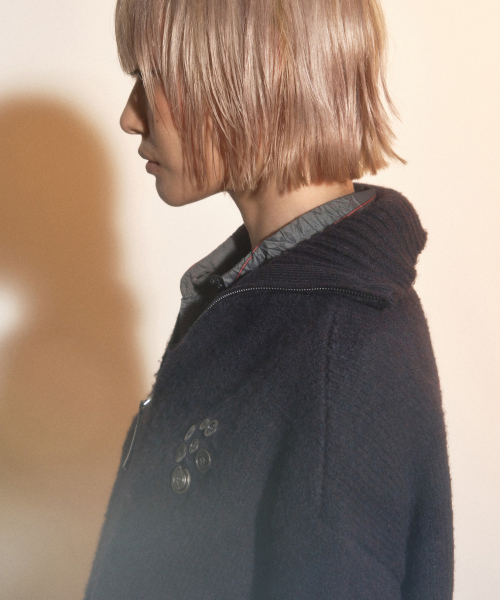 PORTERNA(ポルテナ)の「BUTTON HALF PULL-OVER SWEATER-PURPLE(ニット/セーター・レディース・その他・OS)」の10枚目の写真