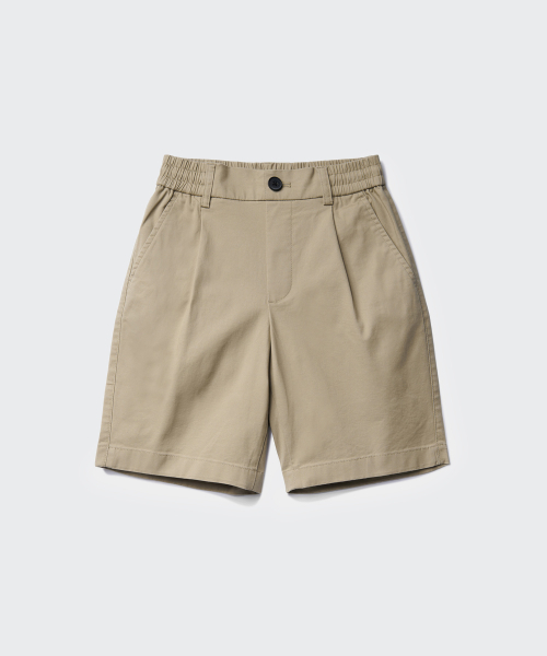 MUSINSA STANDARD KIDS（ムシンサスタンダードキッズ）の「ワイドチノショーツ[ベージュ]（その他パンツ・レディース・その他・110/120/130/140/150/160/100）」の3枚目の写真